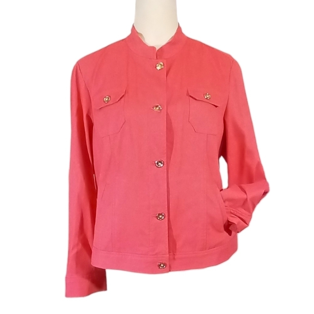 Jones of New York Vibrant Updated Stretch Denim Jacket PXL
